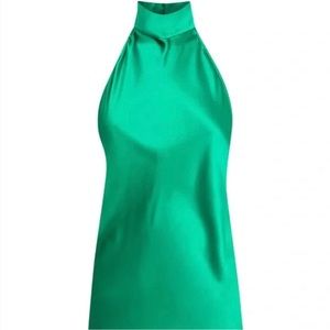 Katayouns Green Ralph Halter Mini Dress